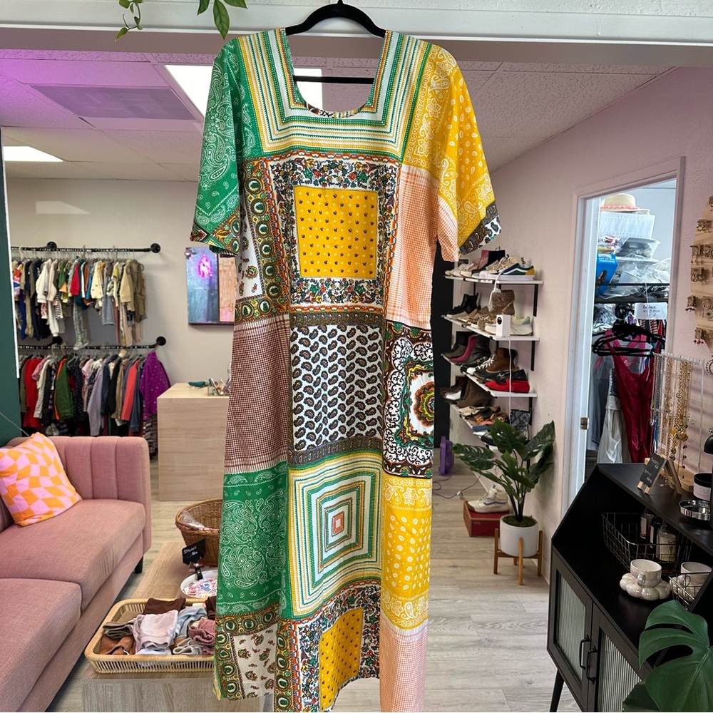 Vintage Two Potato of Laguna Beach California maxi dress